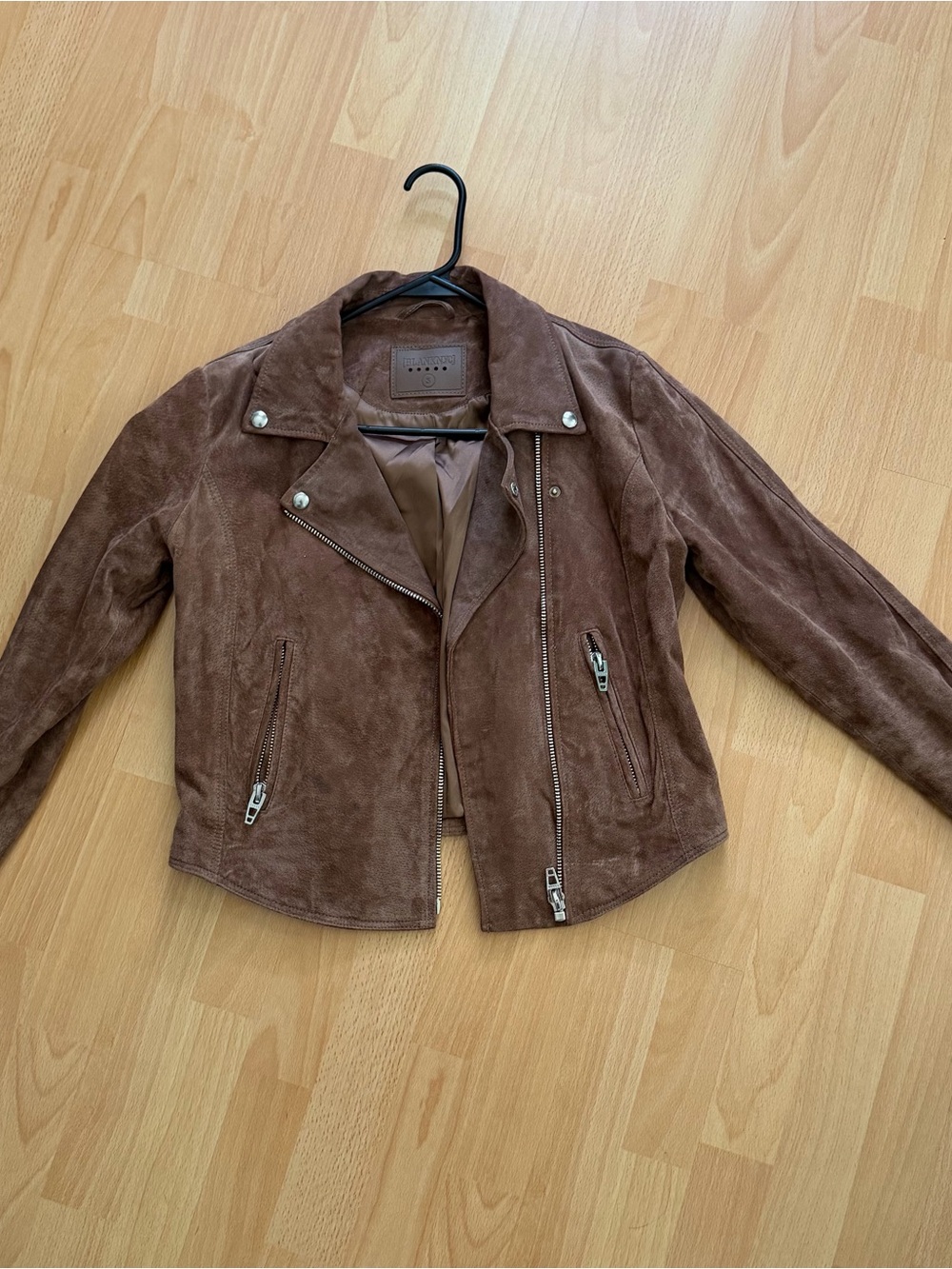 Blank NYC Brown Suede Moto Jacket